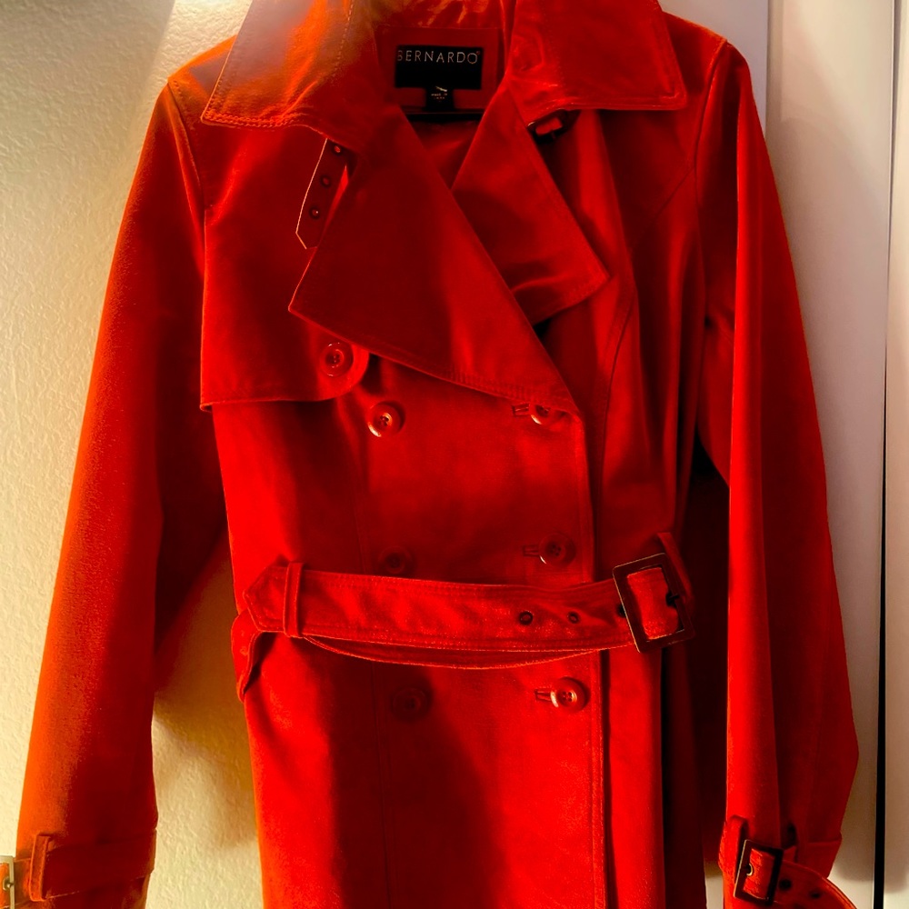 Suede Trench Coat - Mod